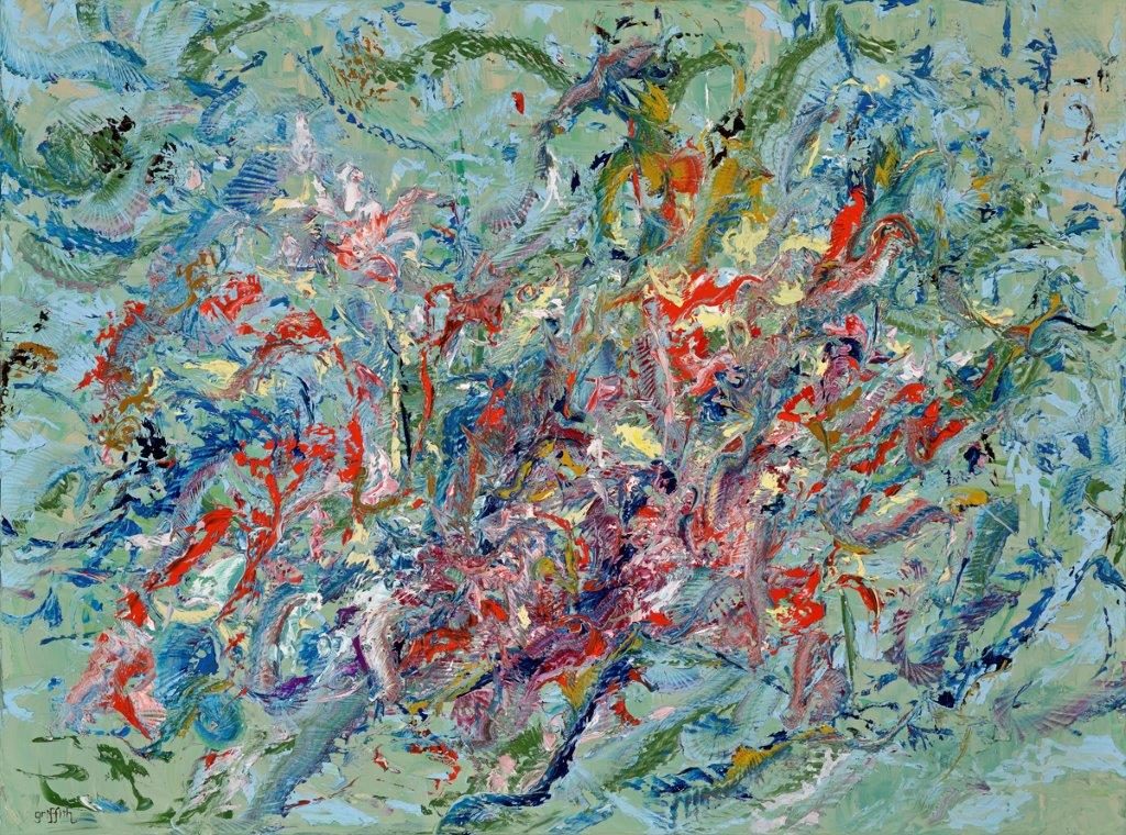 Kay Griffith - Abstract U-320, Oil on canvas, 30x40 inches - 76x101cm
